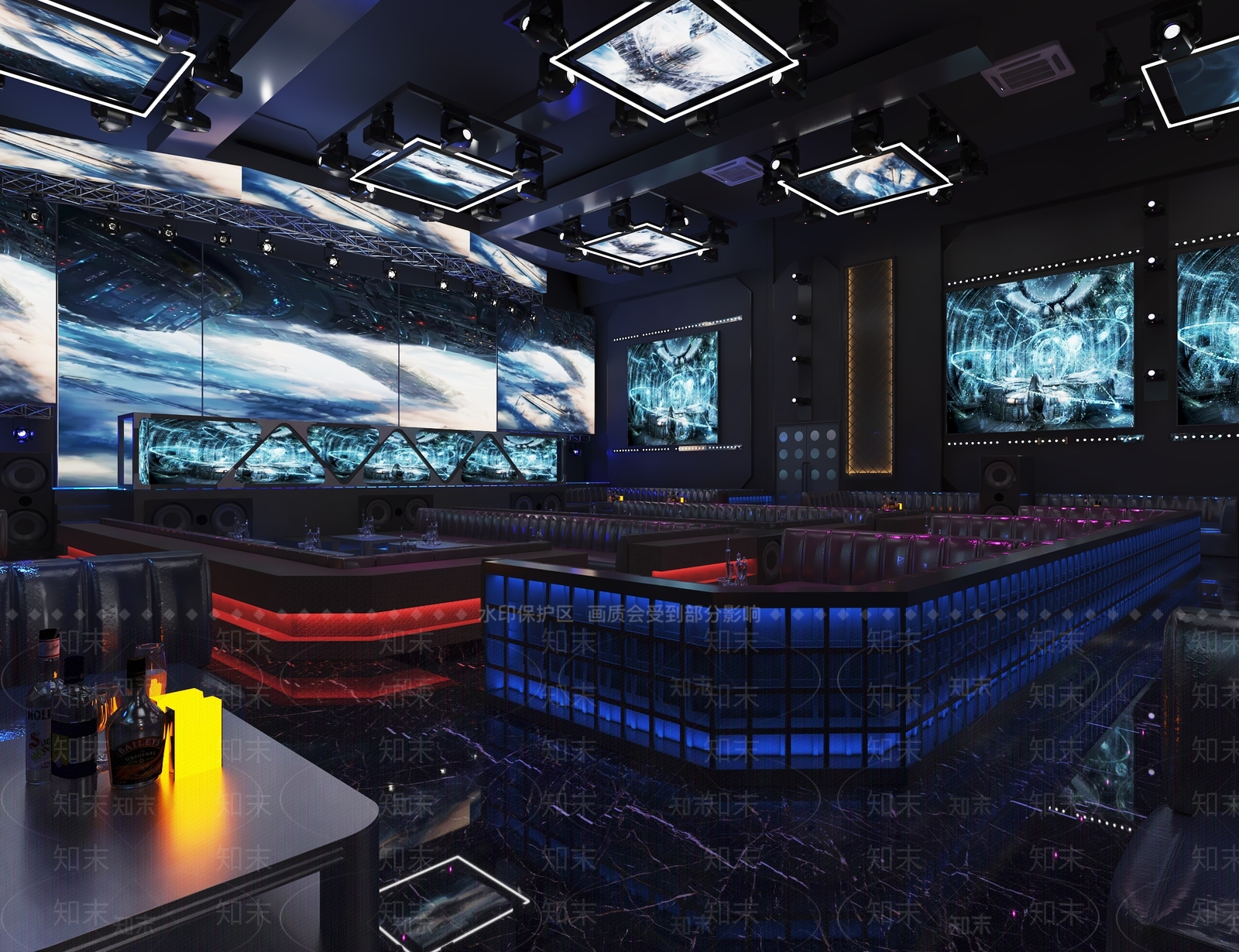 工业风酒吧3D模型下载【ID:494713473】
