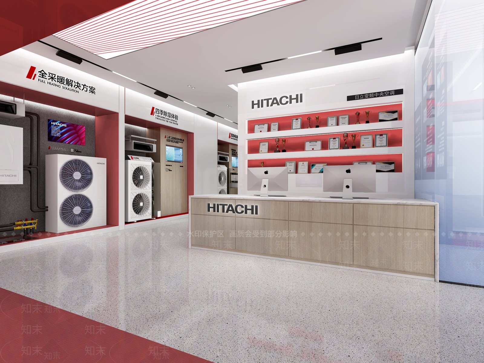 现代日立空调展厅3D模型下载【ID:394713487】