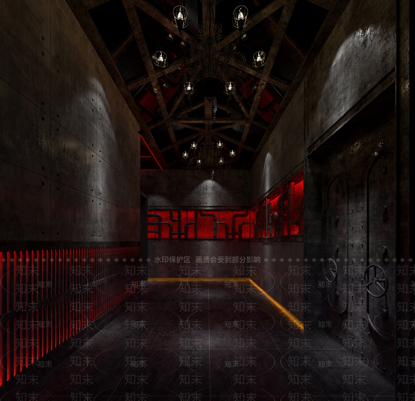 工业风酒吧3D模型下载【ID:494727409】