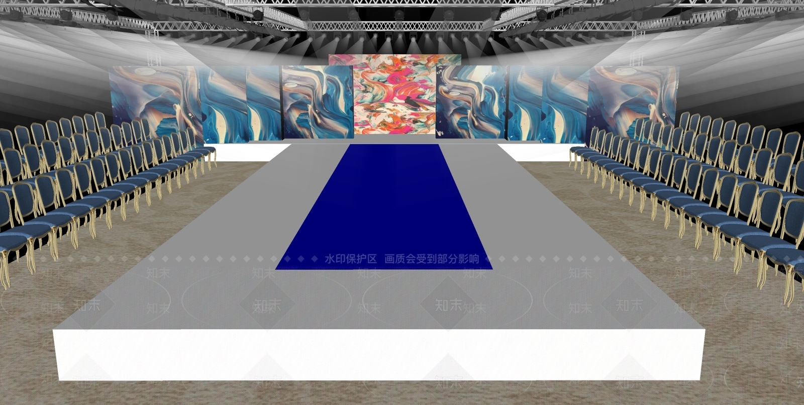 现代舞台SU模型下载【ID:994739690】