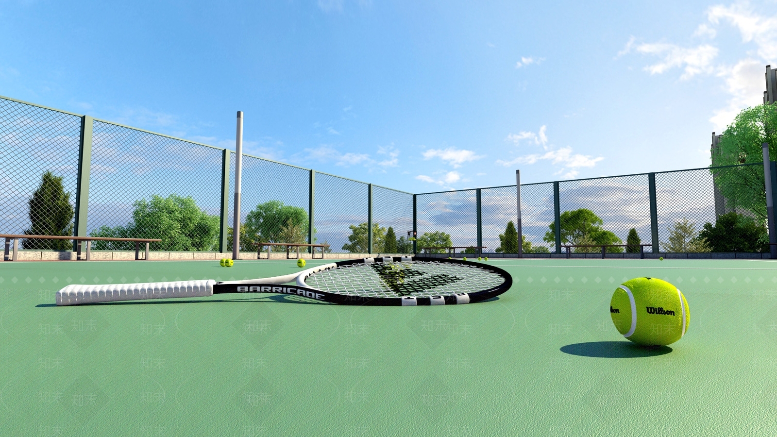 现代网球3D模型下载【ID:894794130】