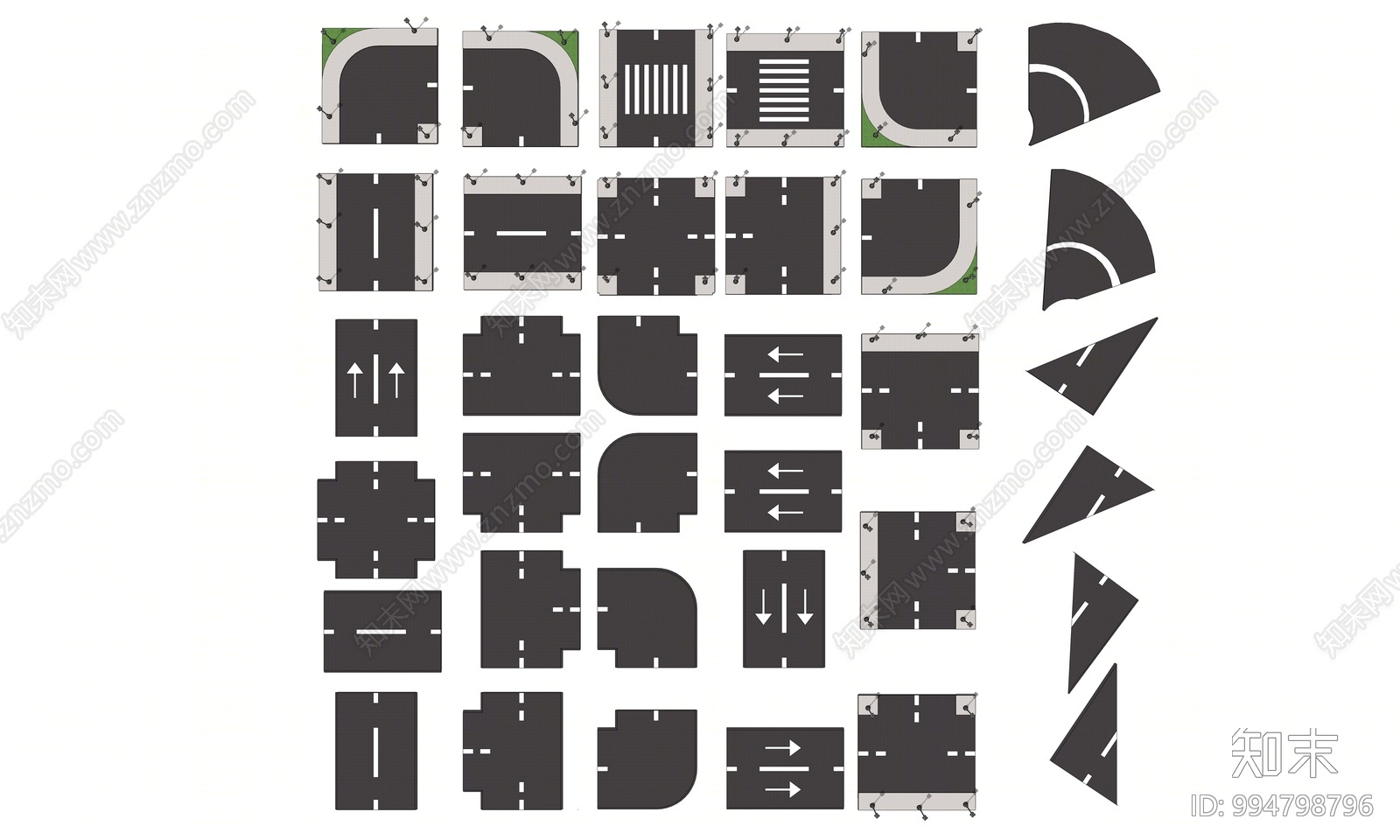 现代道路SU模型下载【ID:994798796】