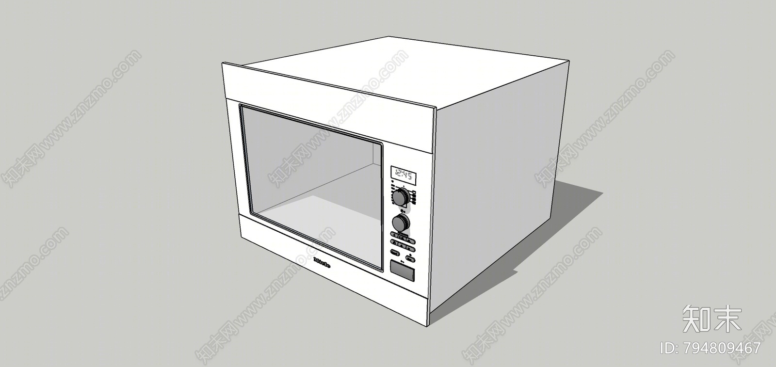 现代烤箱SU模型下载【ID:794809467】