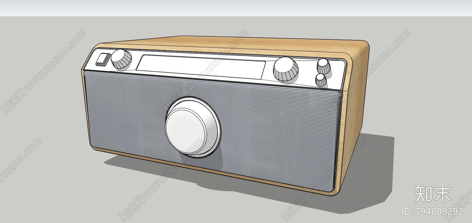 现代收音机SU模型下载【ID:794809292】