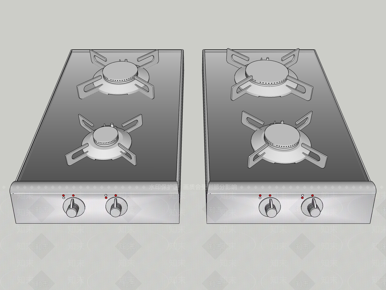 现代灶台SU模型下载【ID:894811351】