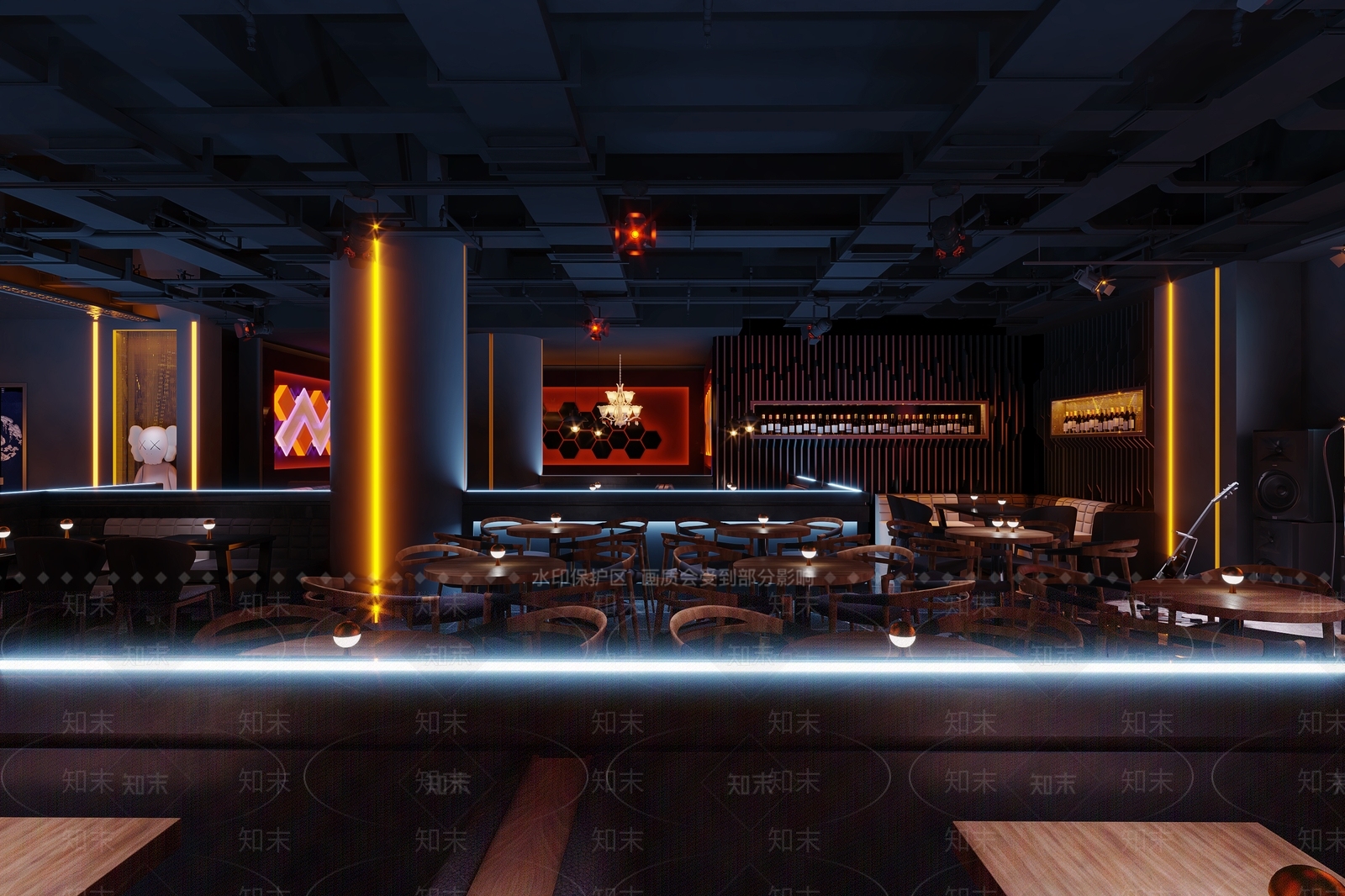 现代酒吧3D模型下载【ID:494822425】
