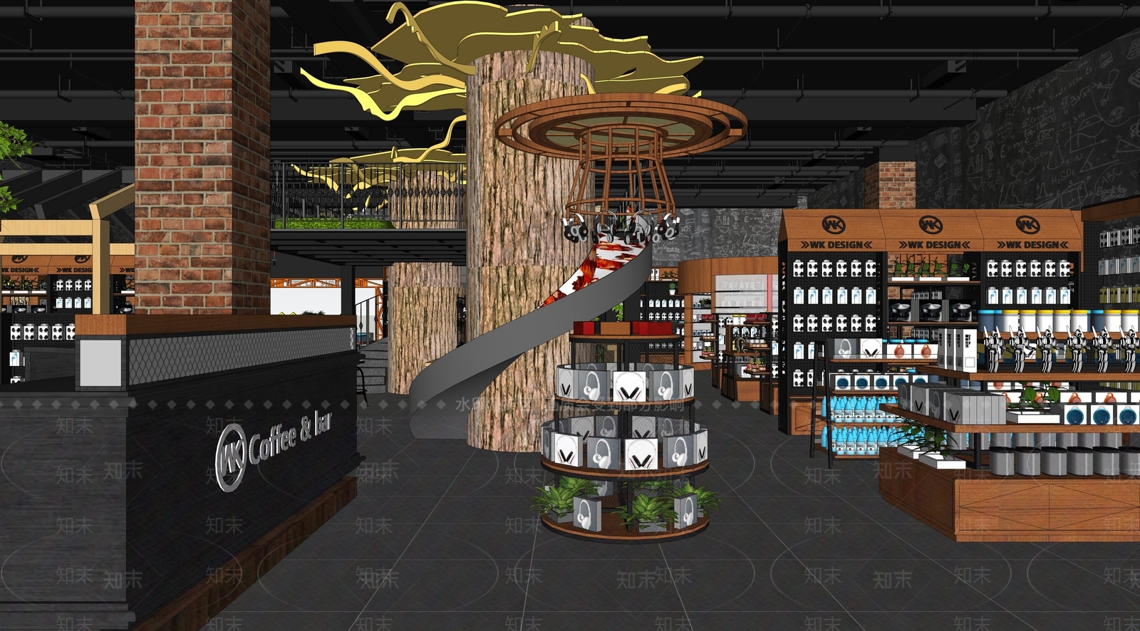工业风数码店SU模型下载【ID:194835642】