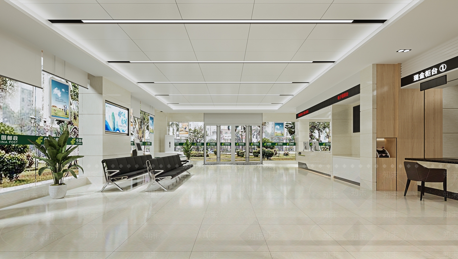 现代中国邮政银行3D模型下载【ID:294842824】