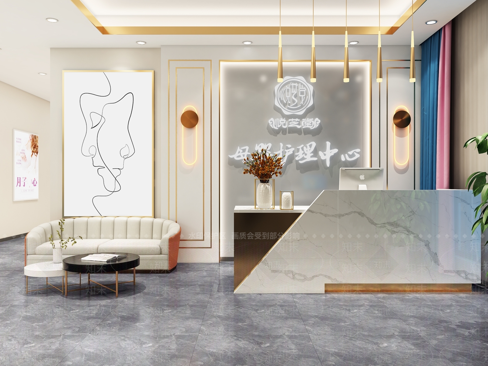 现代婴儿游泳区3D模型下载【ID:394848720】