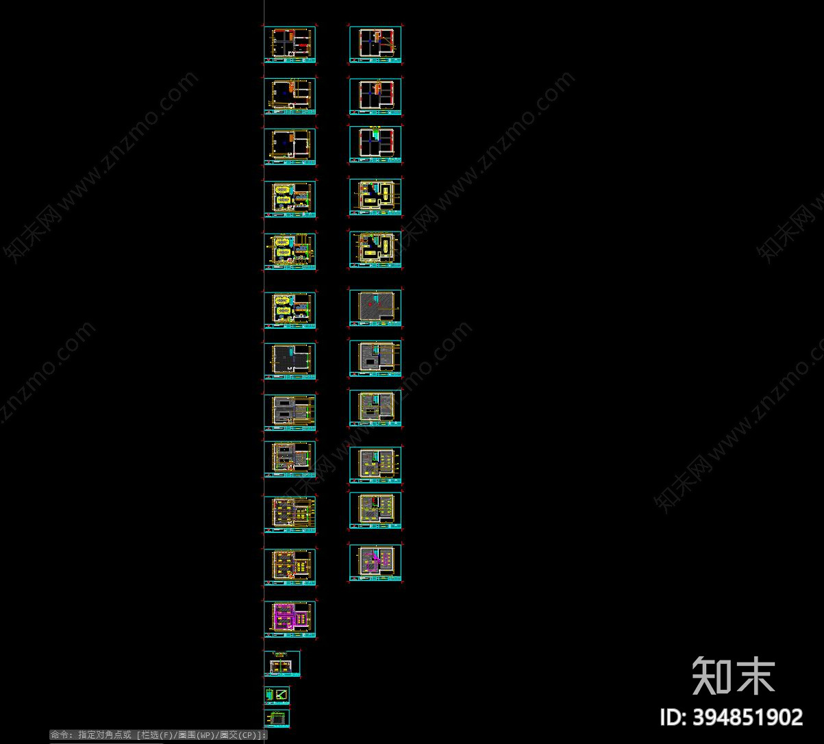 汽车美容店施工图下载【ID:394851902】