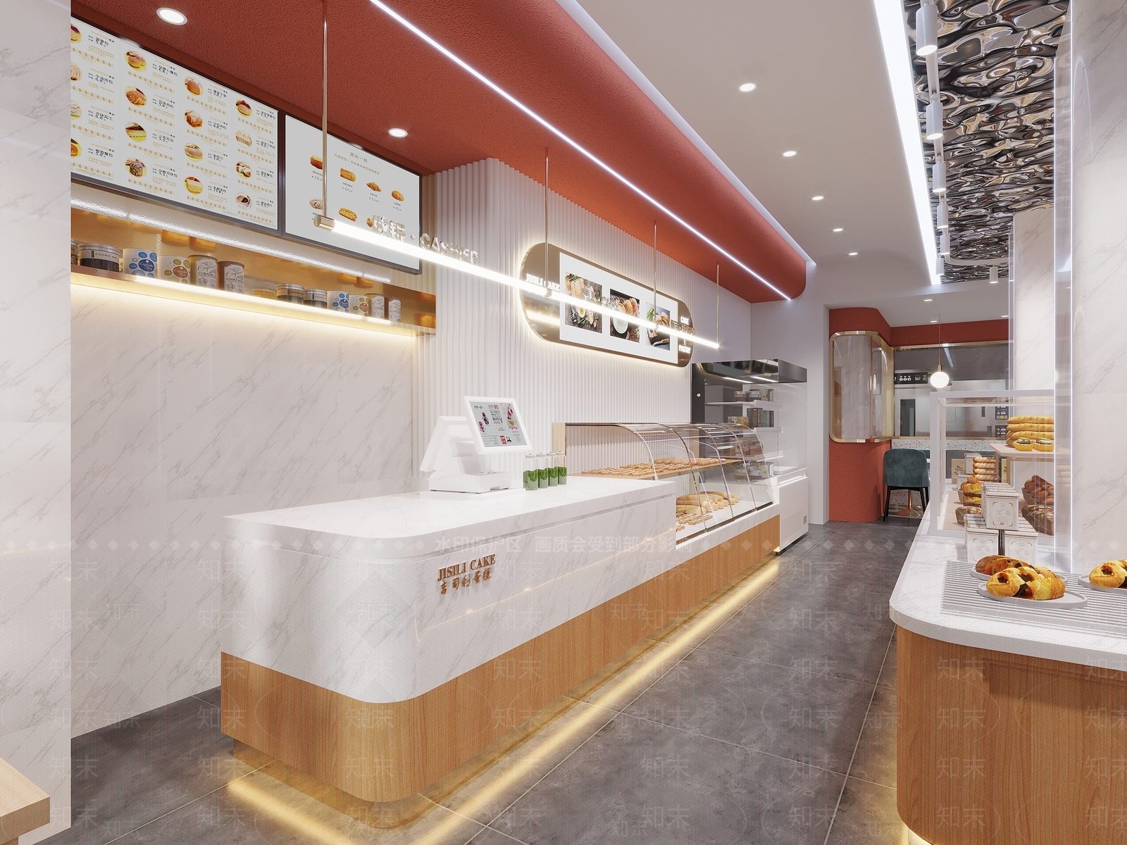 现代甜品面包店3D模型下载【ID:294855781】