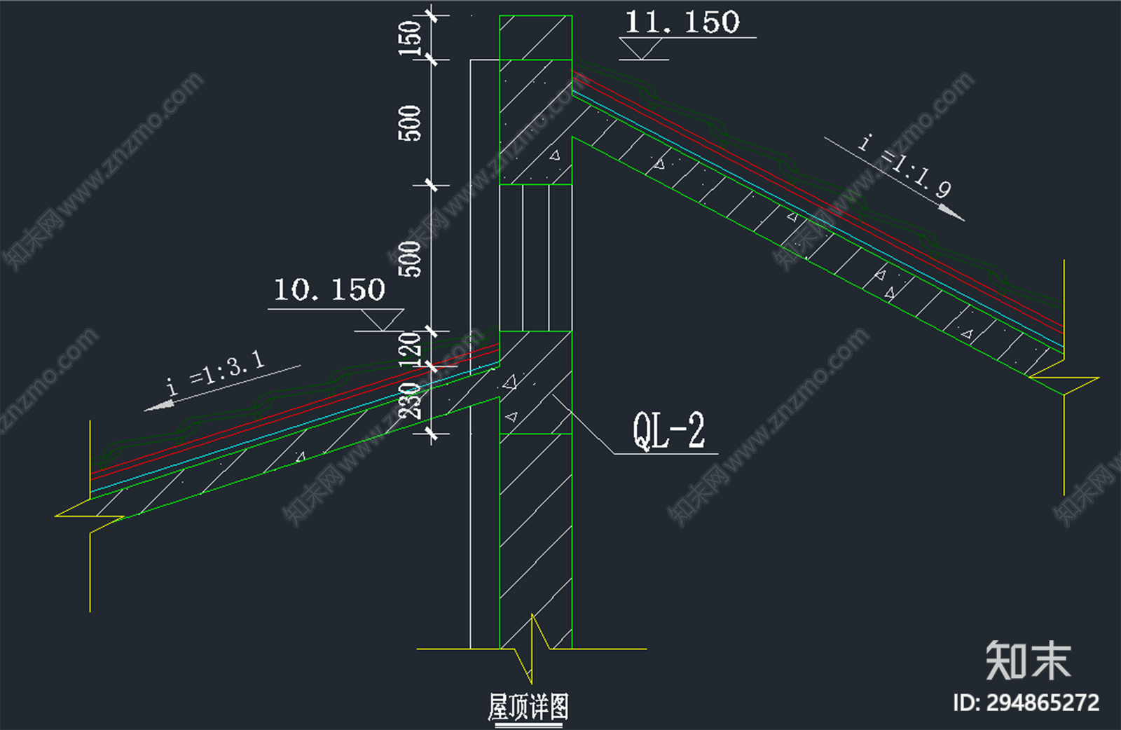 坡屋面施工图下载【ID:294865272】