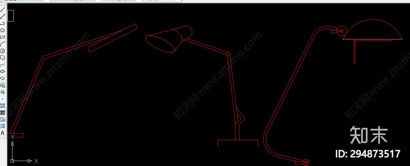 现代台灯cad施工图下载【ID:294873517】