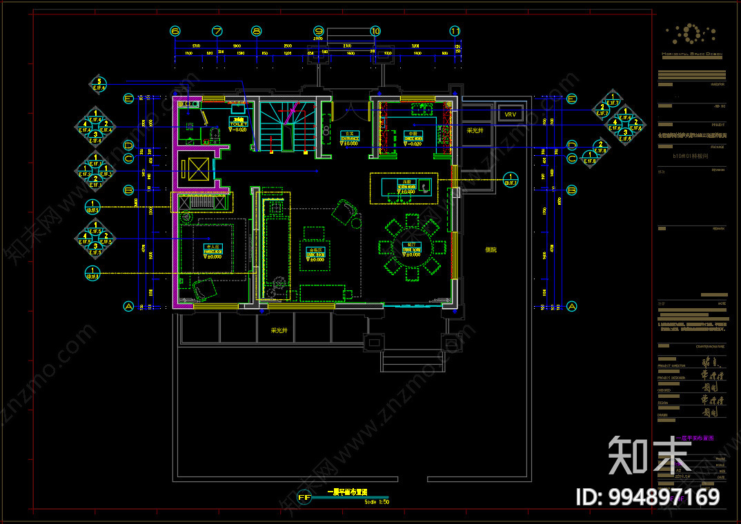 HSD琚宾-别墅设计cad施工图下载【ID:994897169】