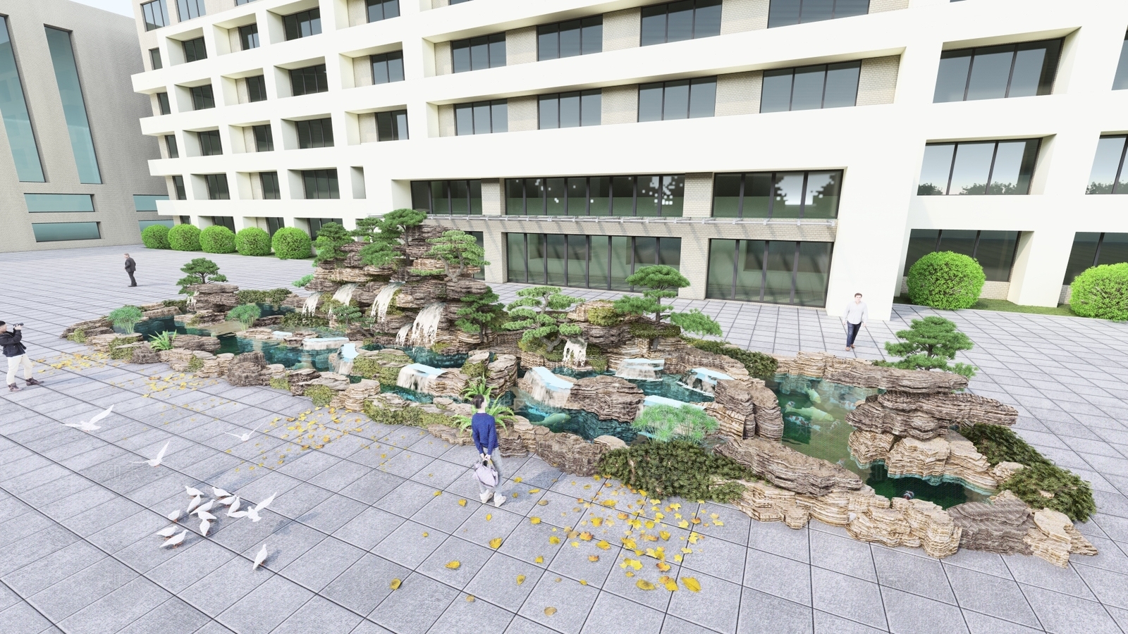 新中式假山水景SU模型下载【ID:794914477】