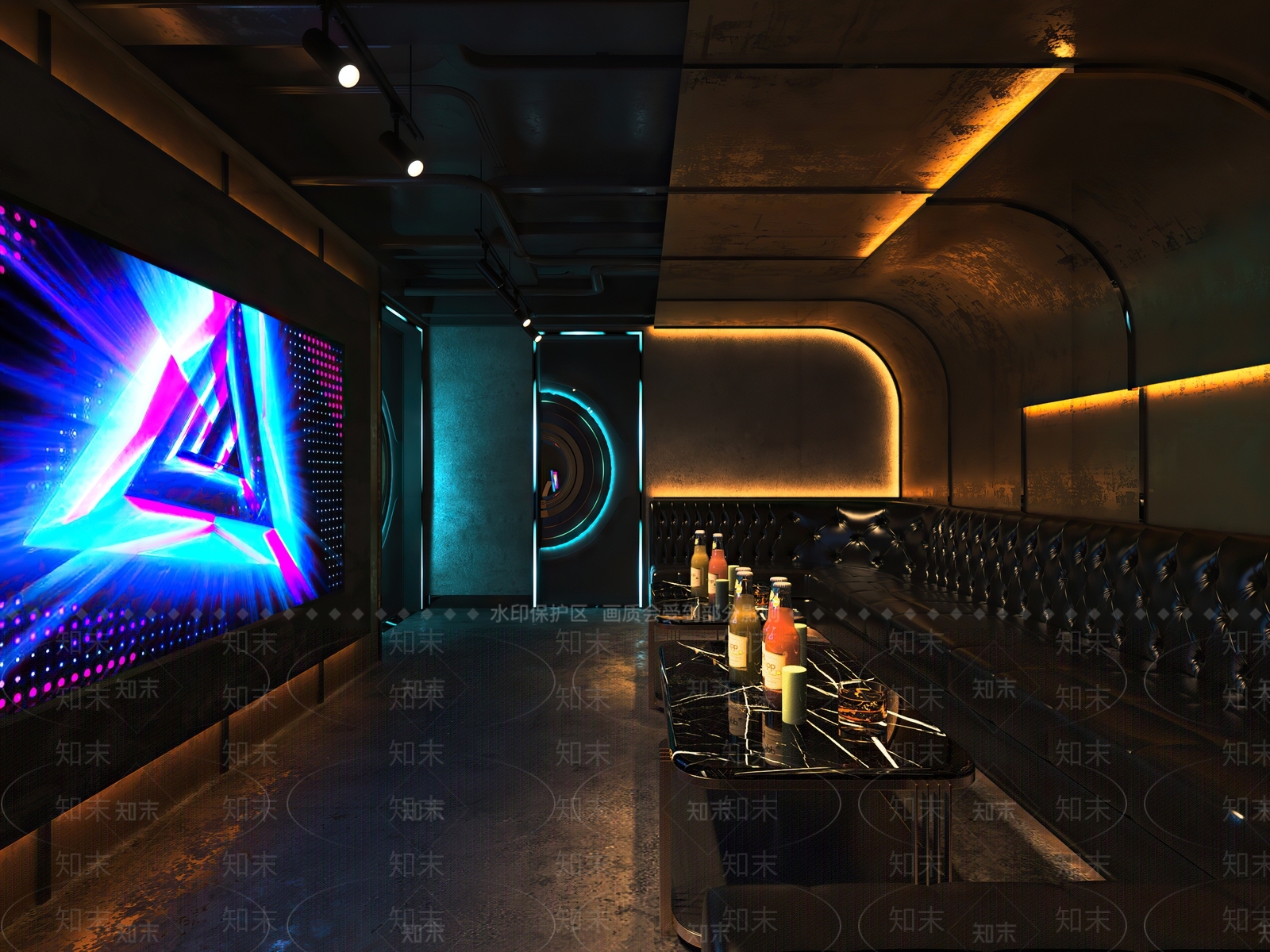工业风酒吧3D模型下载【ID:494918497】