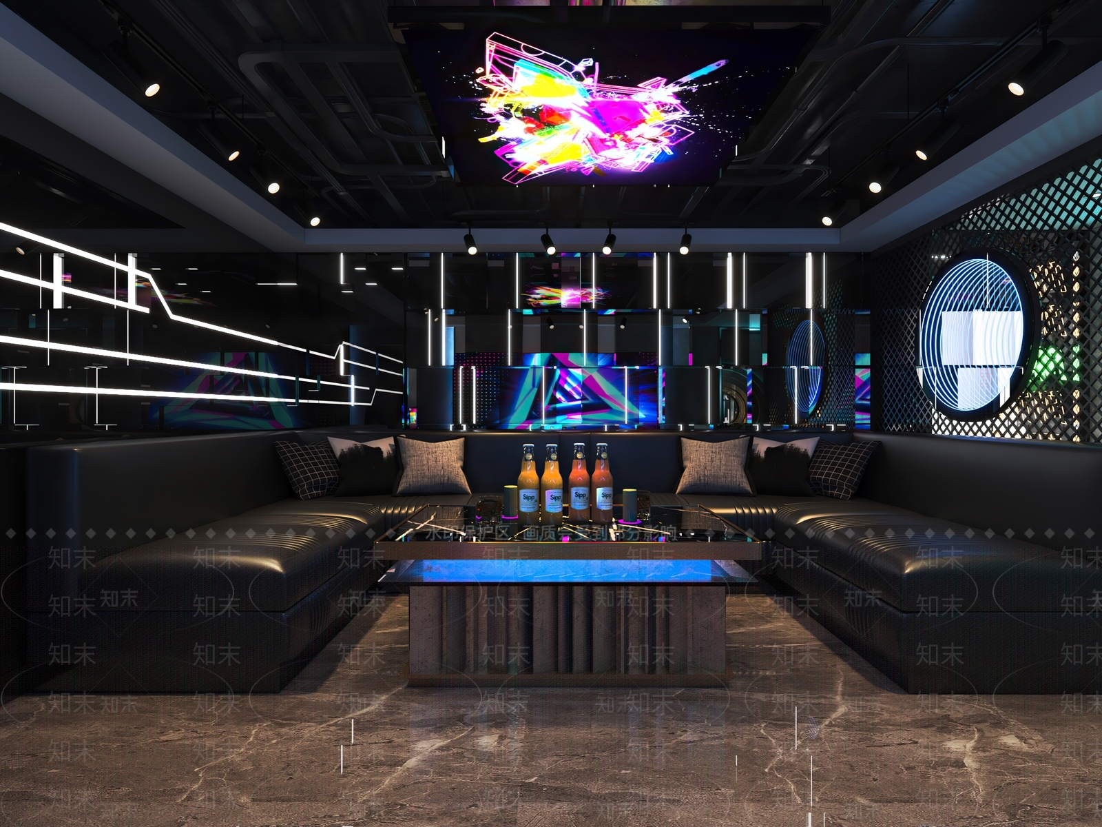 工业风酒吧3D模型下载【ID:494919407】