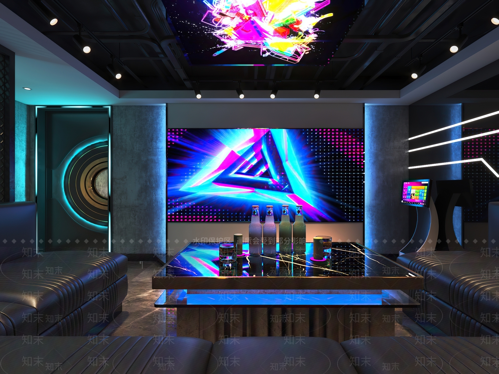 工业风酒吧3D模型下载【ID:494919407】