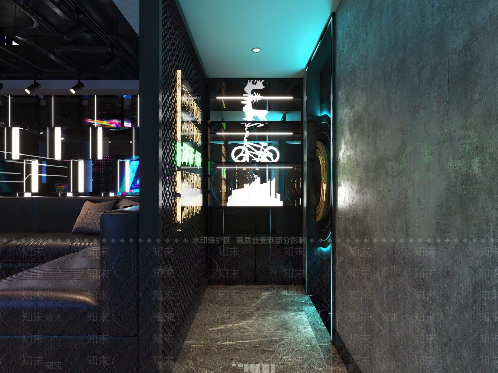 工业风酒吧3D模型下载【ID:494919407】