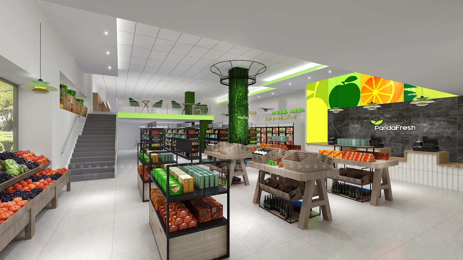 现代超市3D模型下载【ID:594922346】