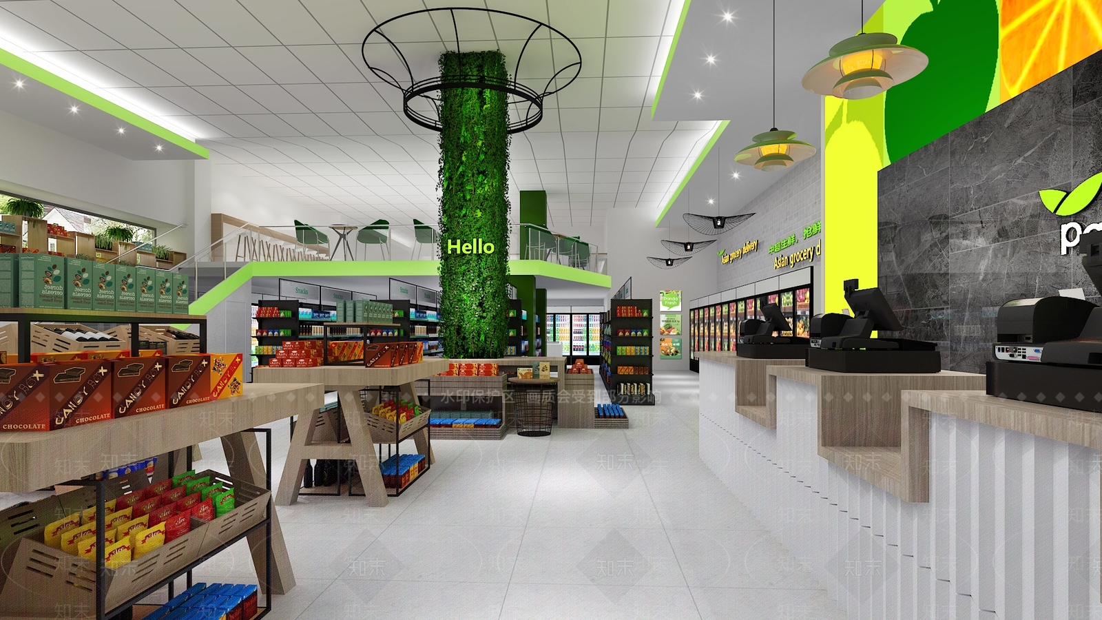 现代超市3D模型下载【ID:594922346】