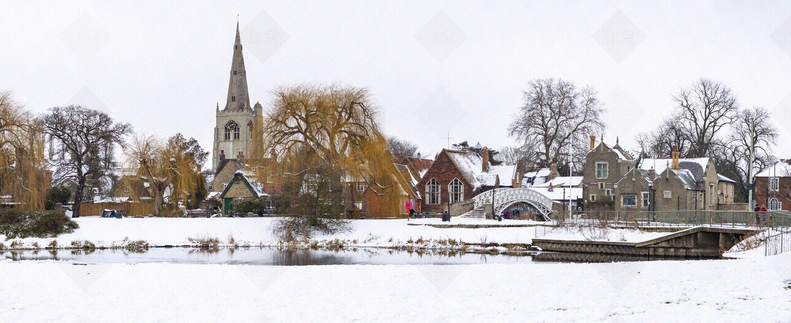 北欧小镇雪景图贴图下载【ID:194926756】