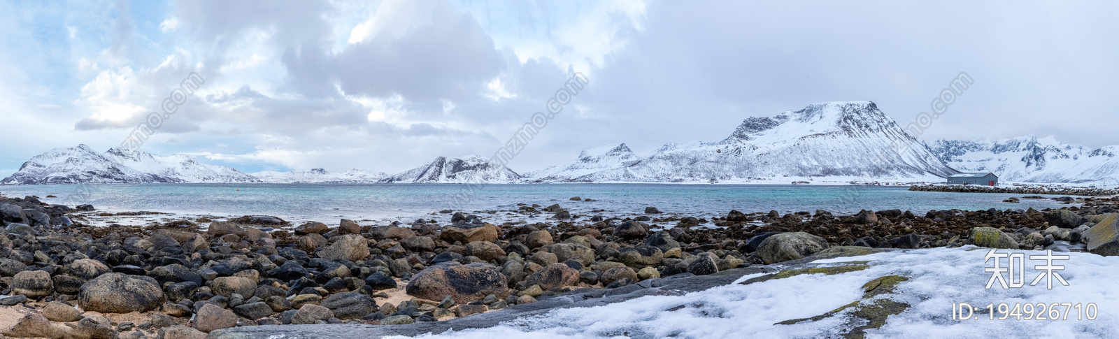 雪山海景图下载【ID:194926710】