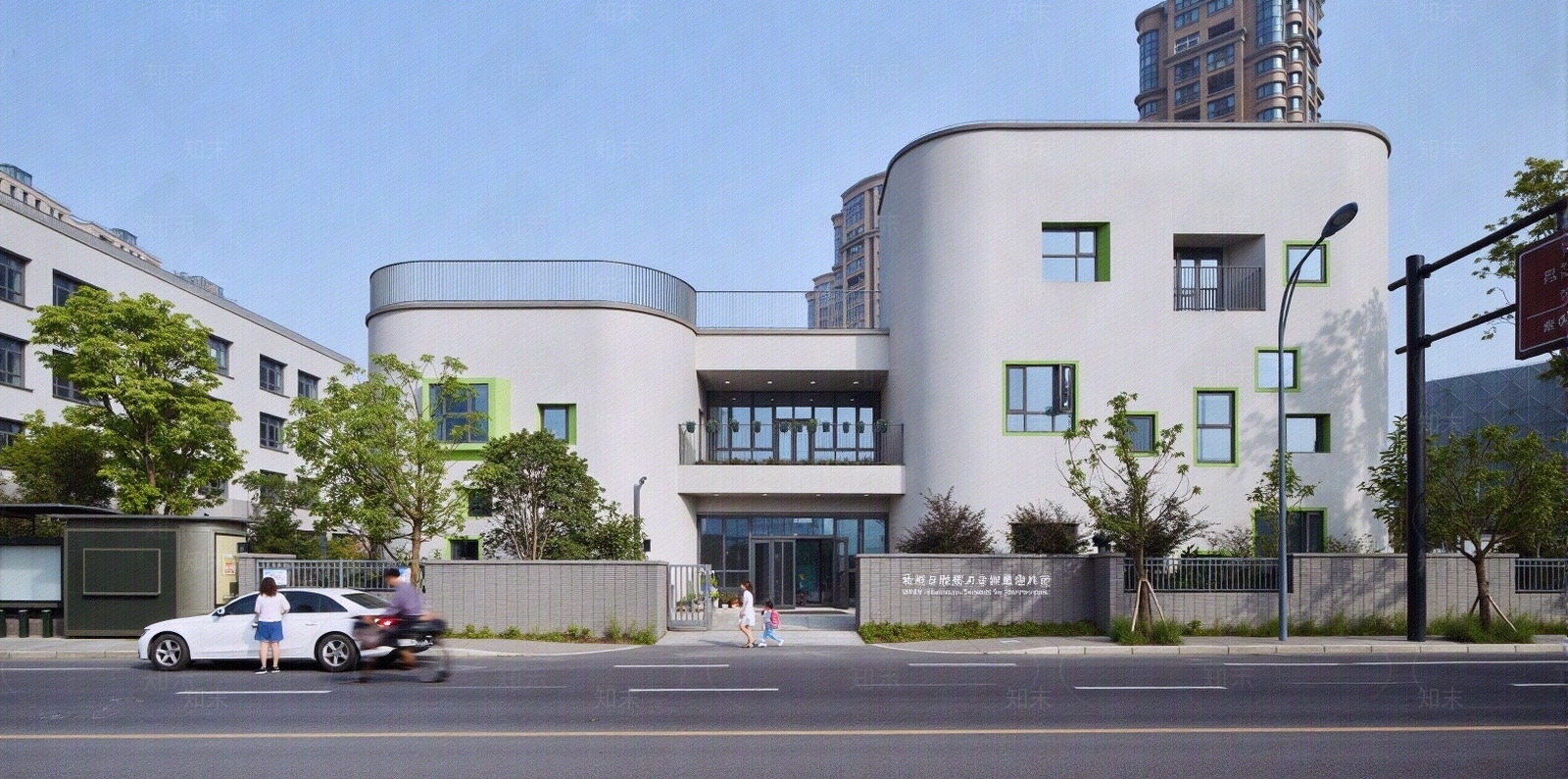 城市公路建筑外景贴图下载【ID:1195337817】