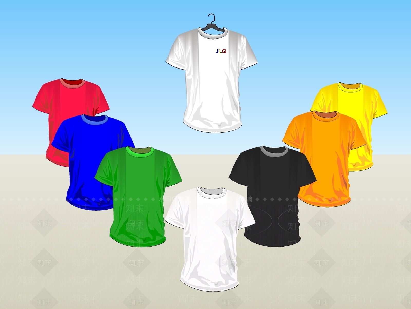 现代服装SU模型下载【ID:994945754】