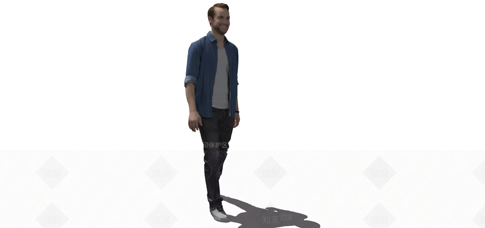 现代男人SU模型下载【ID:294946035】