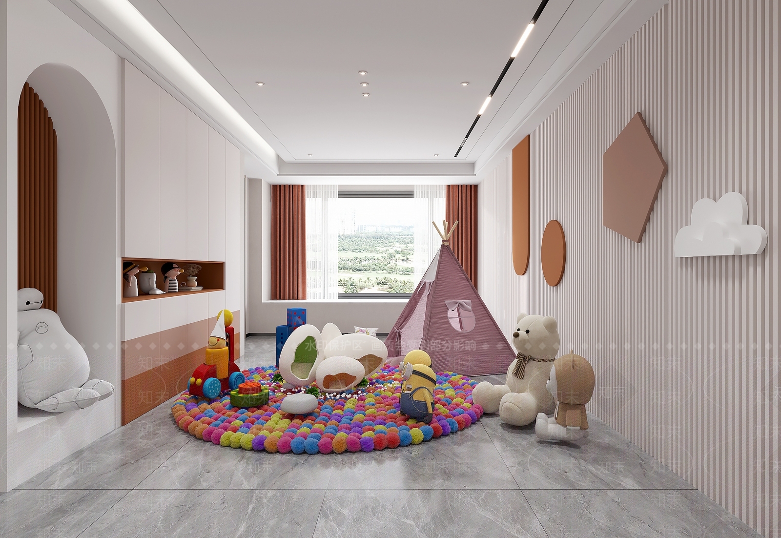 现代儿童玩具房3D模型下载【ID:194958641】