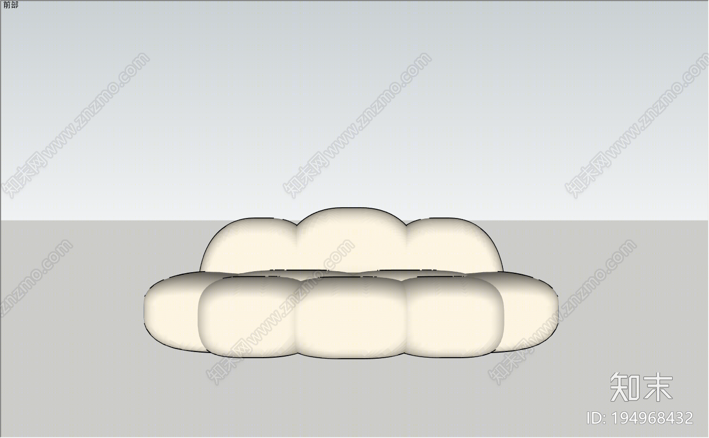 现代异形沙发SU模型下载【ID:194968432】