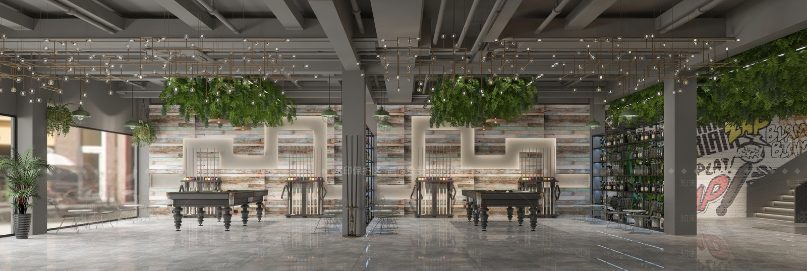 工业风酒吧3D模型下载【ID:995050996】