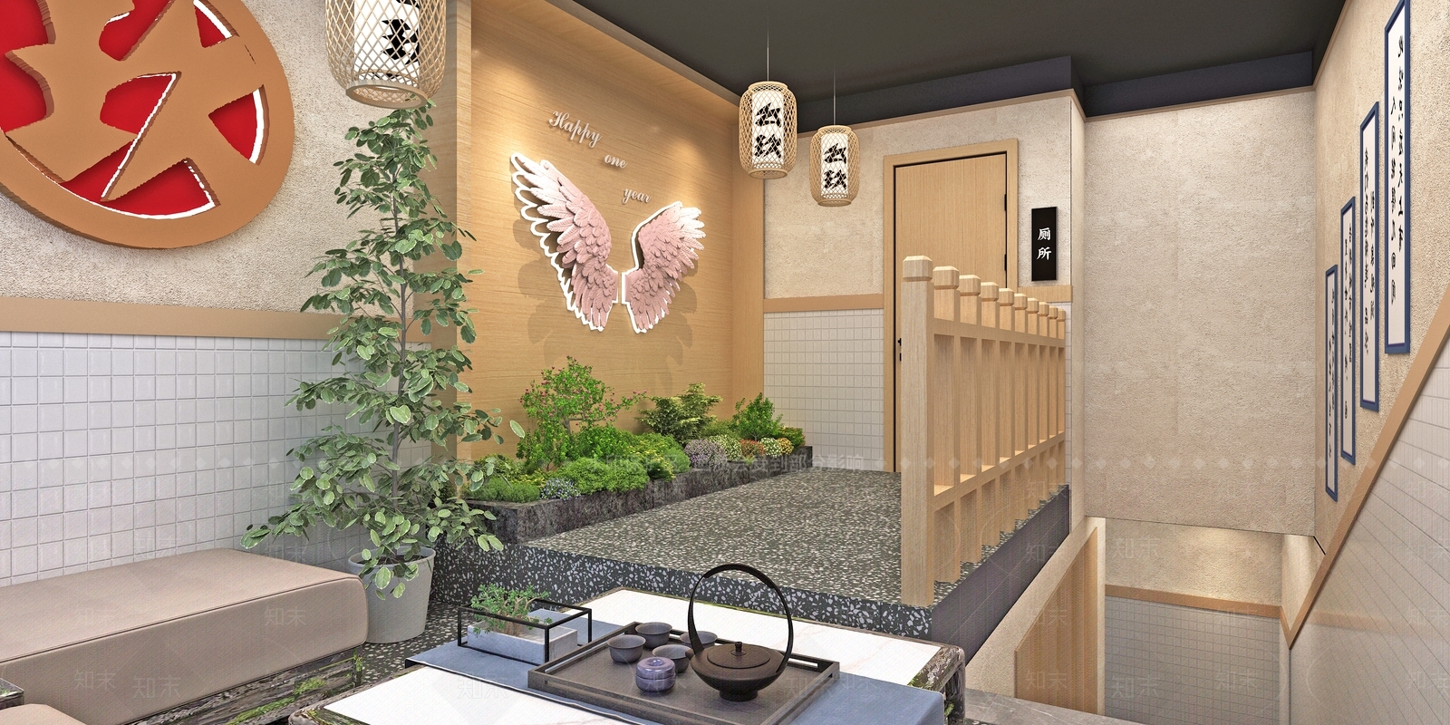 工业风火锅店3D模型下载【ID:395055274】