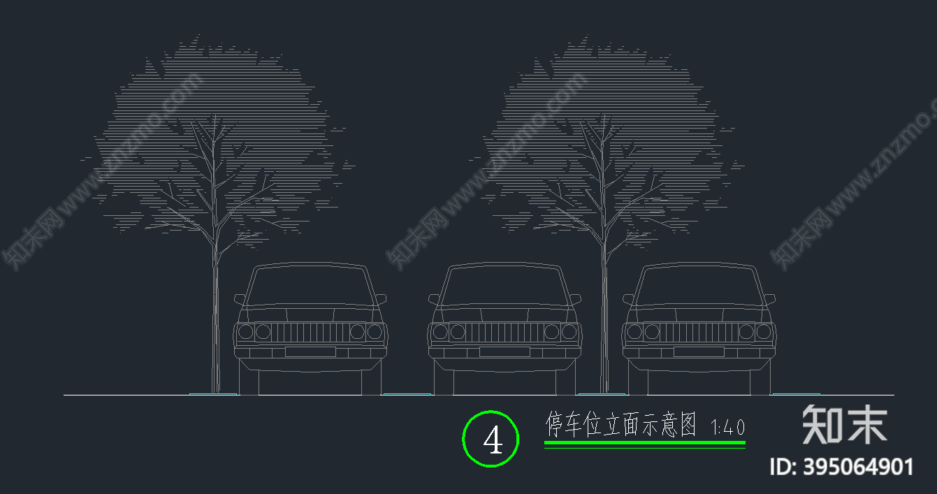 生态停车位做法详图cad施工图下载【ID:395064901】