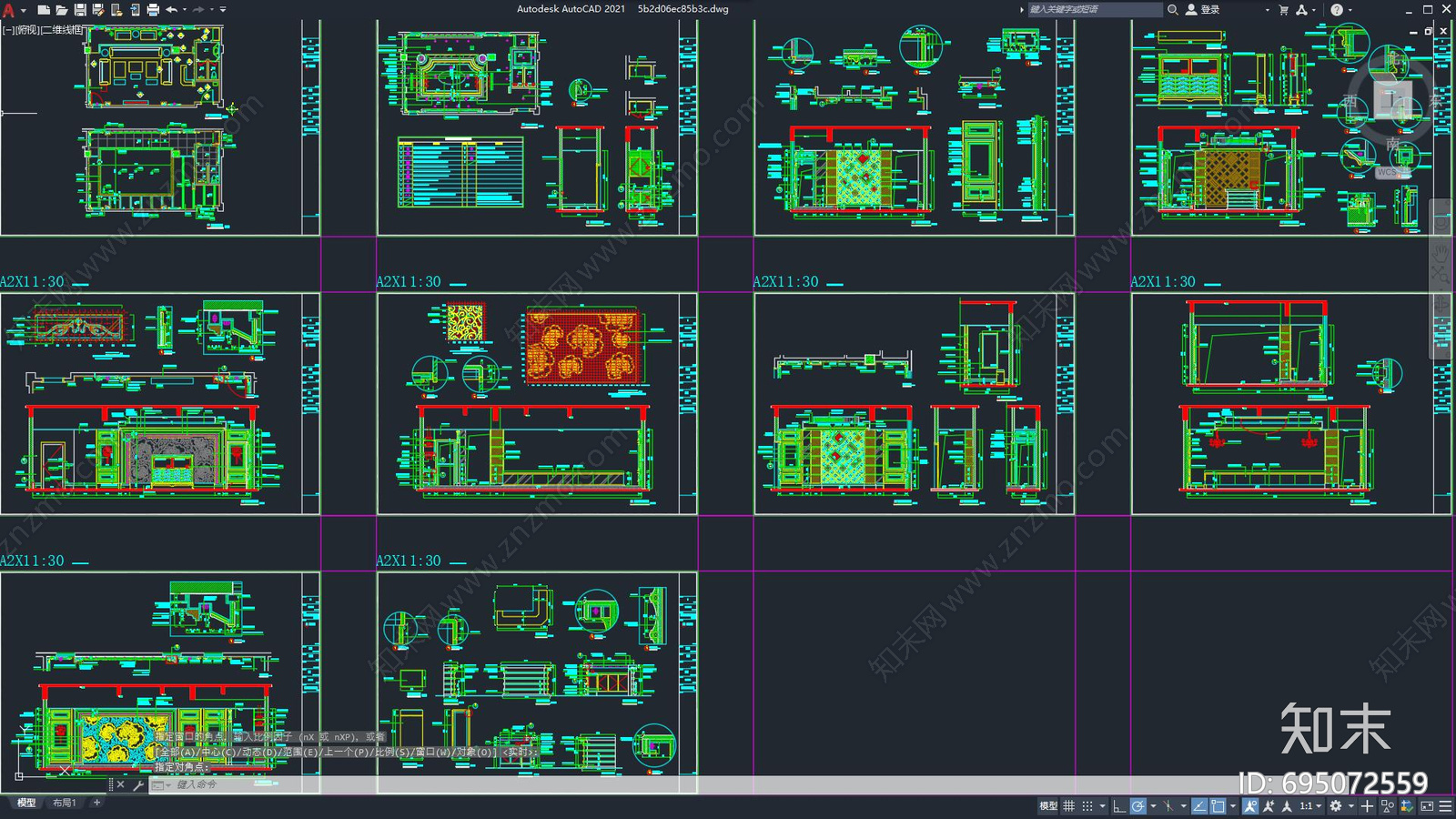 KTV会所施工图下载【ID:695072559】