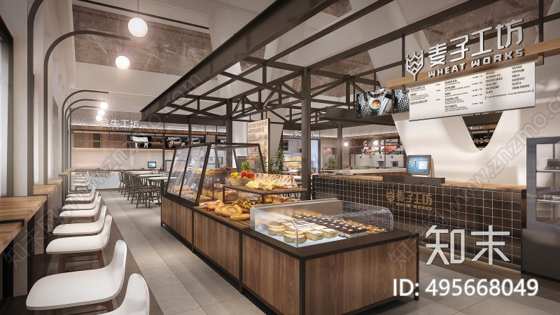 超市图纸cad施工图下载【ID:495668049】