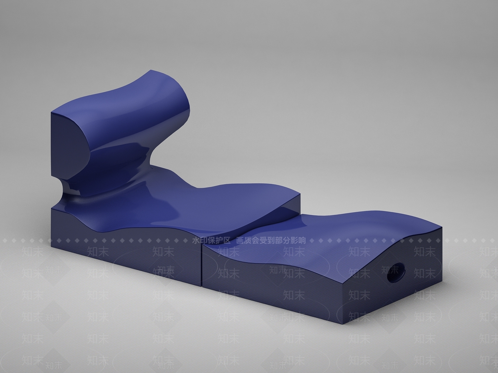 现代躺椅3D模型下载【ID:295080613】