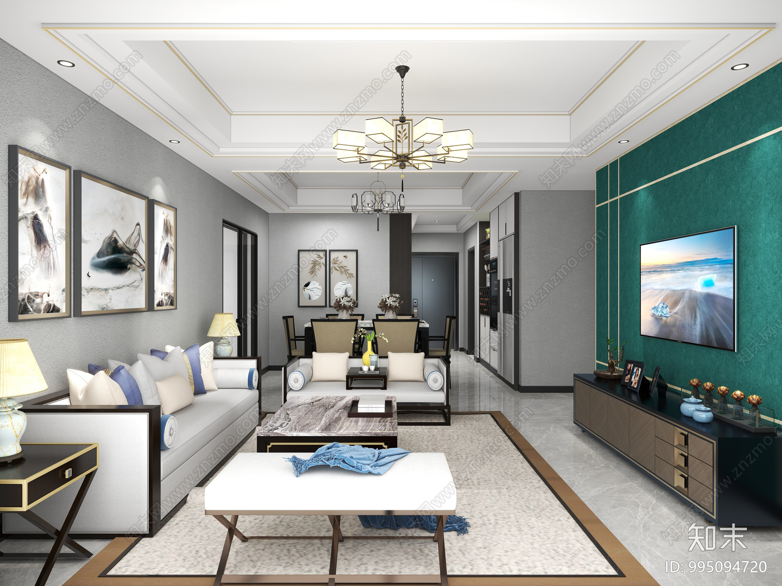 家居空间施工图下载【ID:995094720】