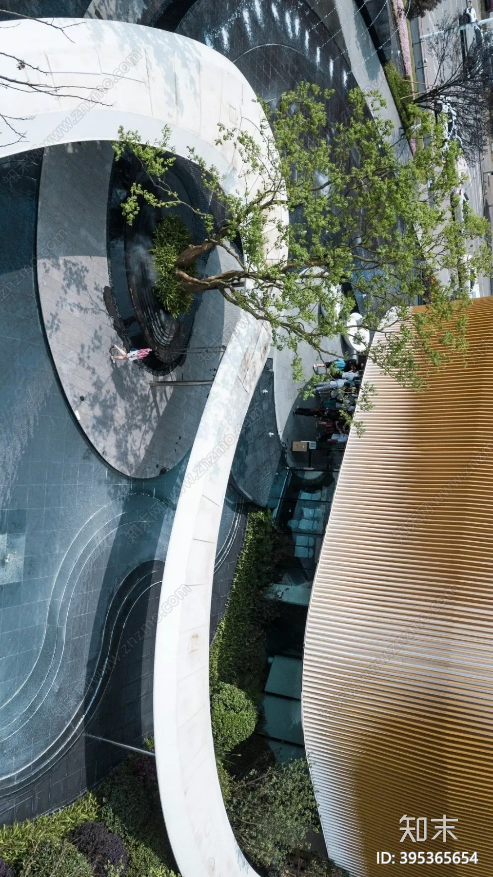 商业环境景观施工图下载【ID:395365654】