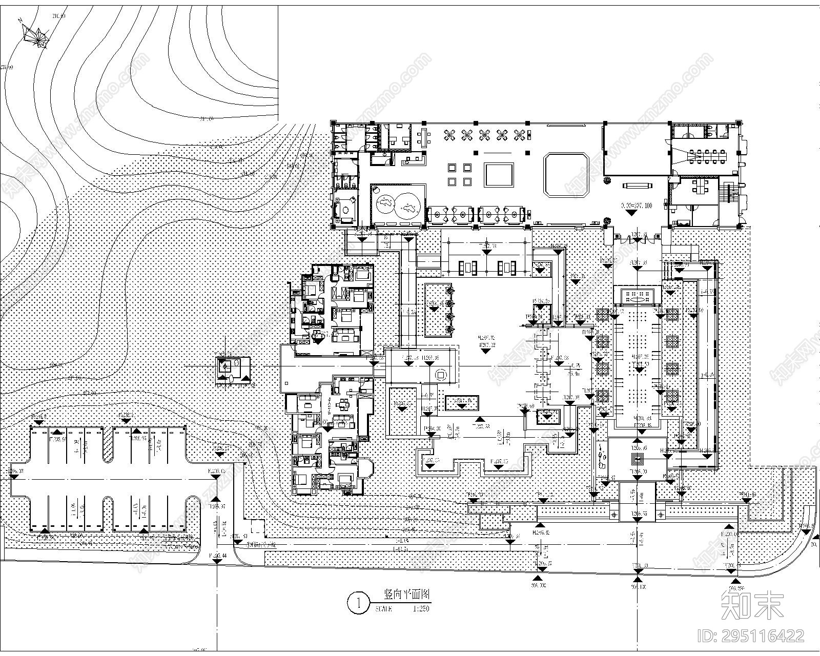 居住区景观cad施工图下载【ID:295116422】