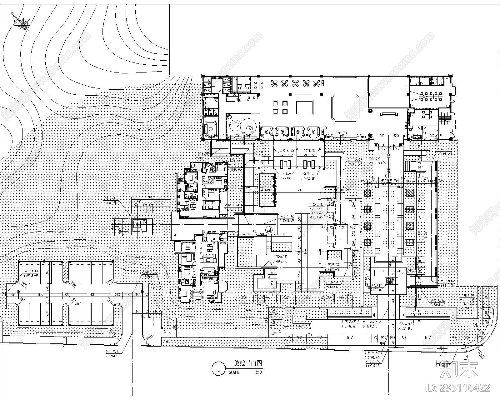 居住区景观cad施工图下载【ID:295116422】