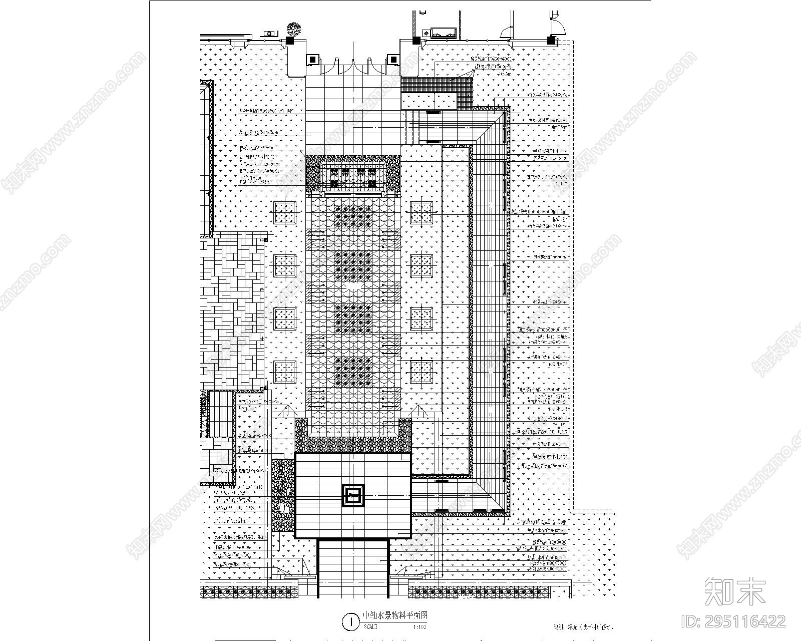 居住区景观cad施工图下载【ID:295116422】