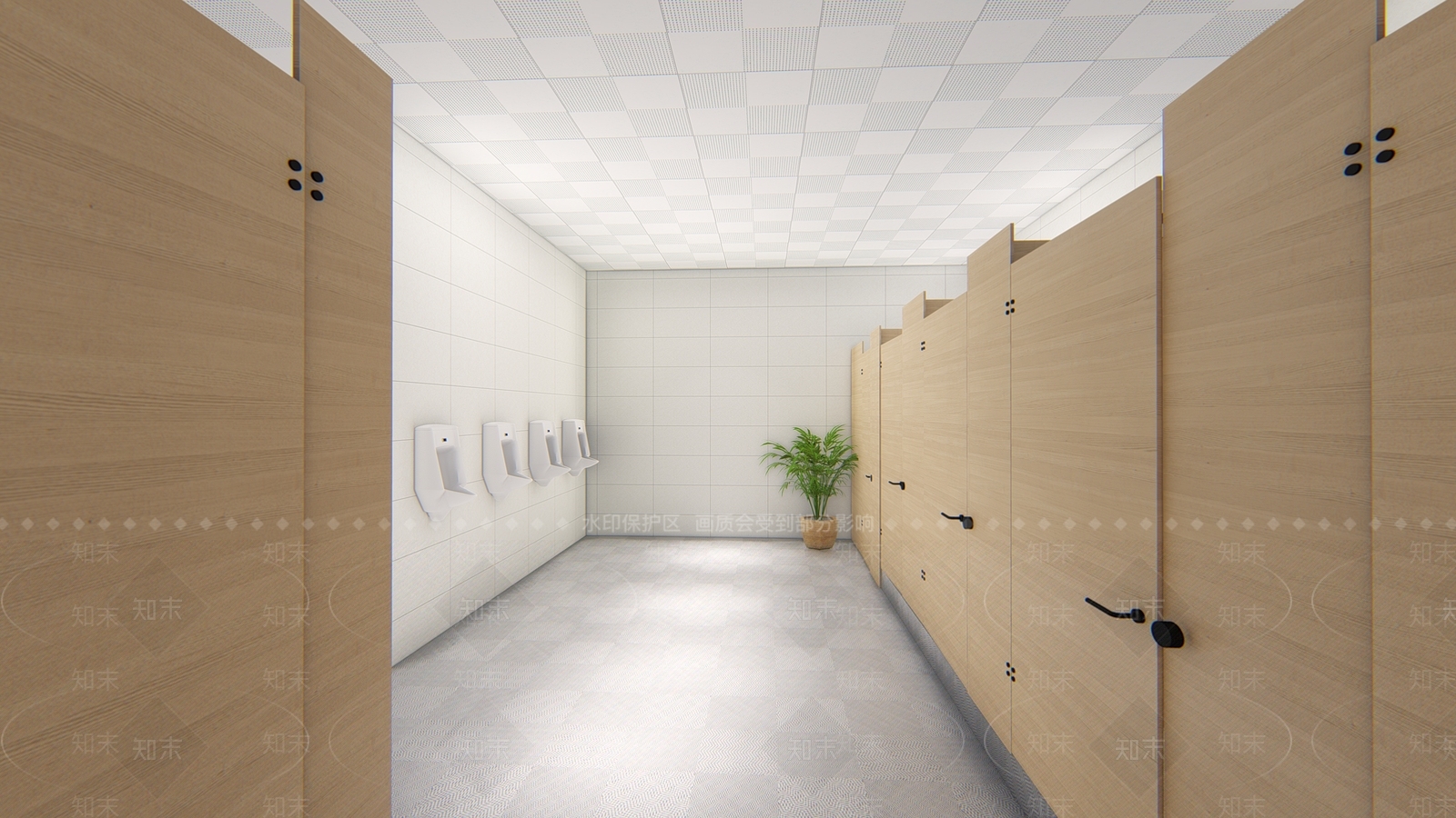 中式公共厕所SU模型下载【ID:895126024】