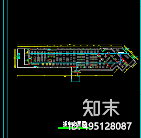 工业风超市cad施工图下载【ID:495128087】