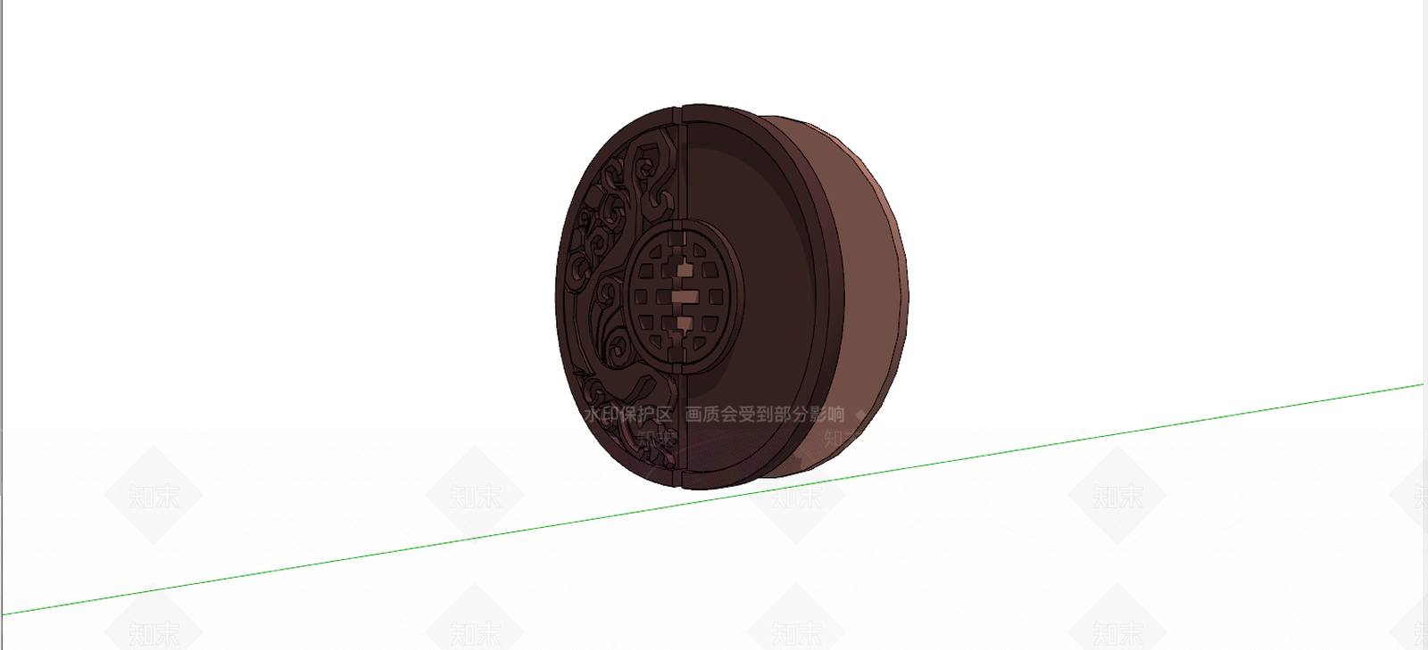 中式门把手SU模型下载【ID:995134697】