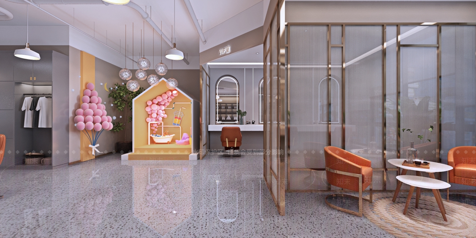 北欧理发店3D模型下载【ID:995135596】