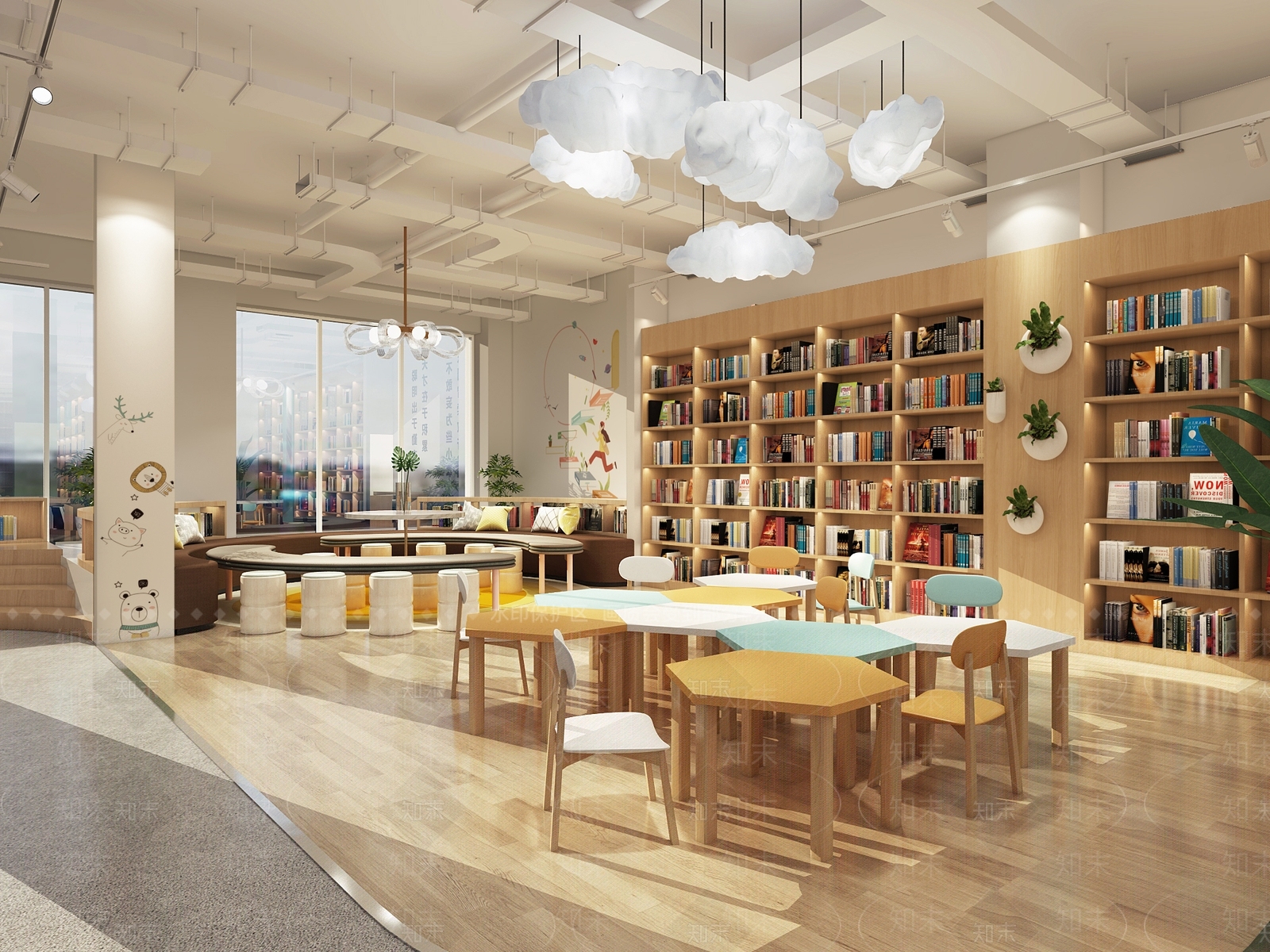 现代书店3D模型下载【ID:795138902】