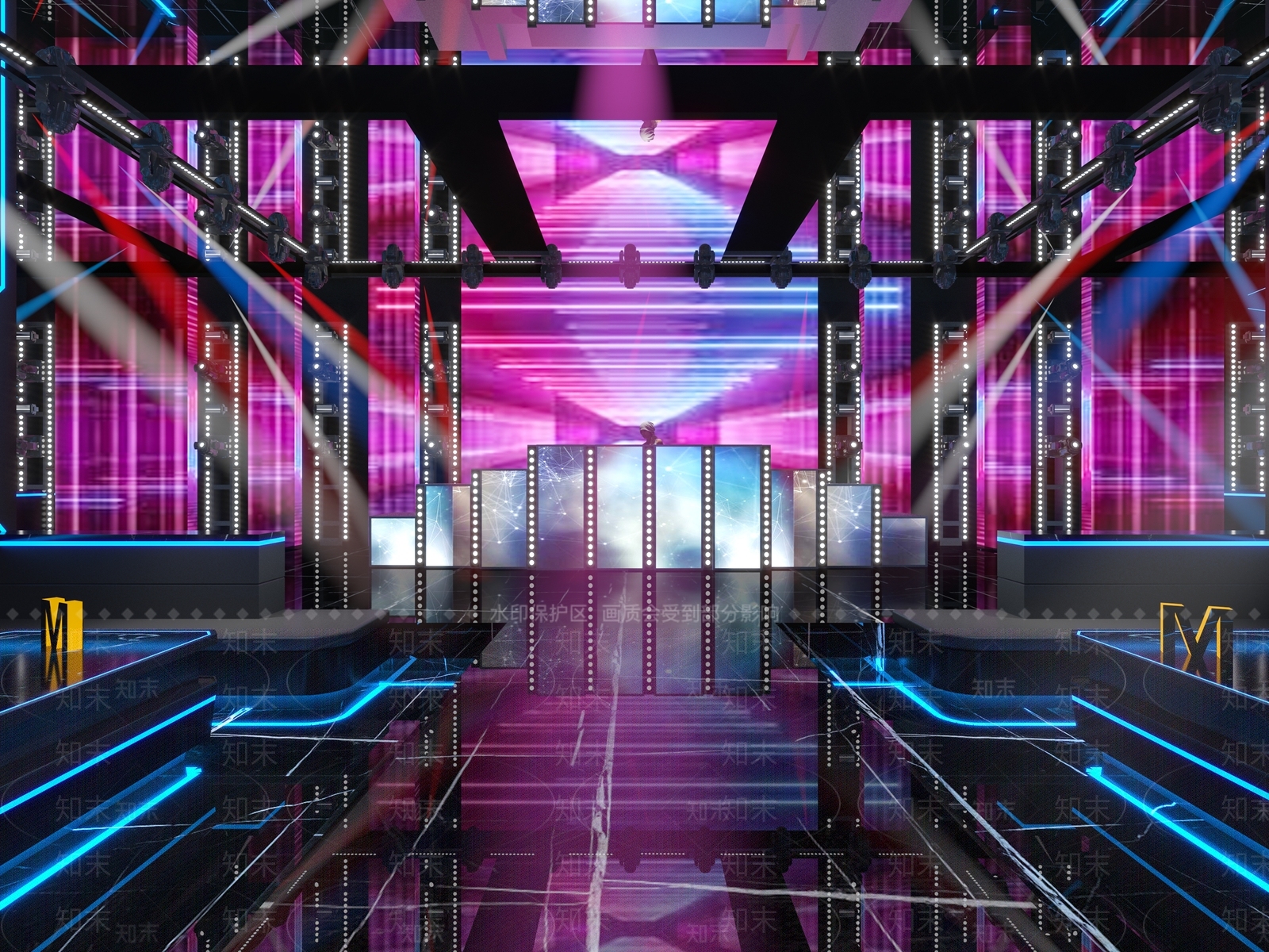 现代酒吧3D模型下载【ID:495155427】