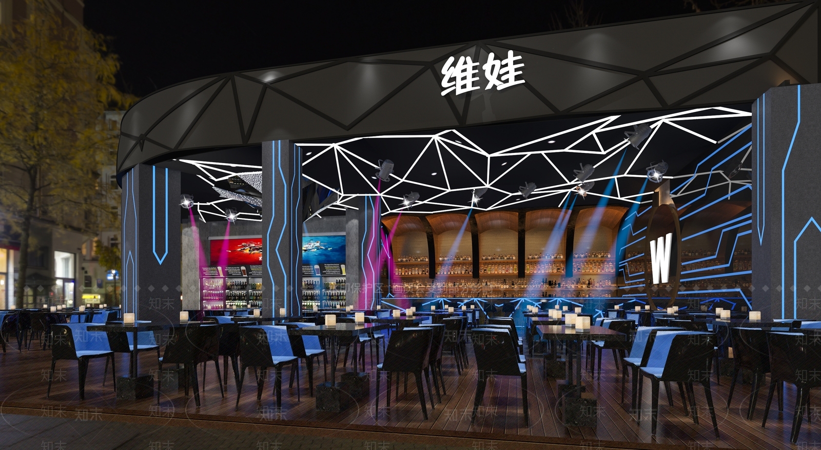 工业风酒吧3D模型下载【ID:495156421】